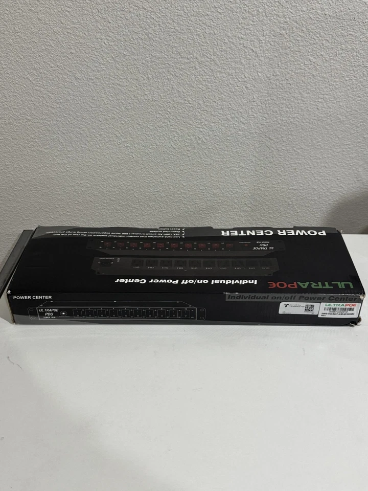 UltraPoE 10 Outlets 1U Rack Mount Power Strip, 100-240V/15A/50-60HZ - Image 3 of 4