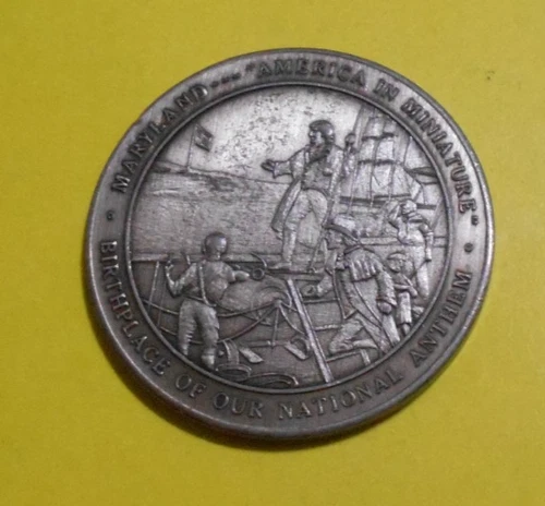 Maryland Sesquicentennial collectors token MD USA coin 1814 1964 medallion