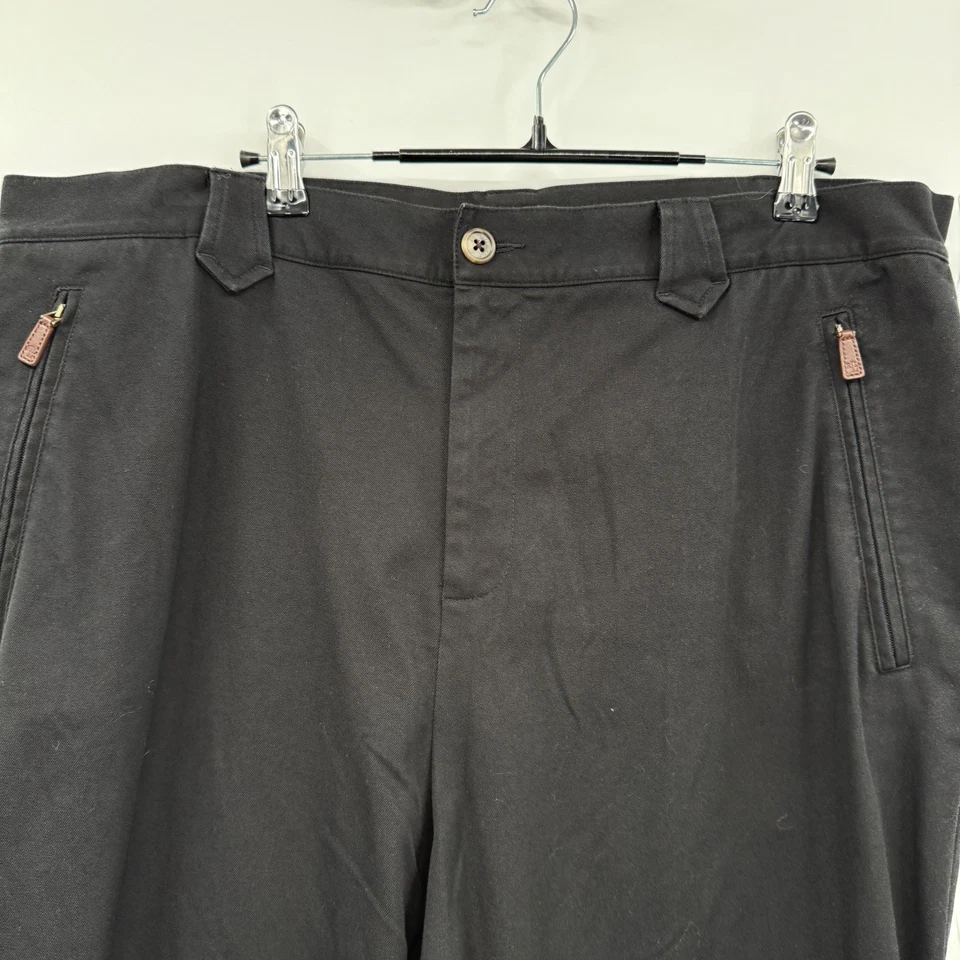 Lauren Ralph Lauren Black Women's 16W Zipper Pocket Classic Fit Trousers Pants - Image 2 of 4