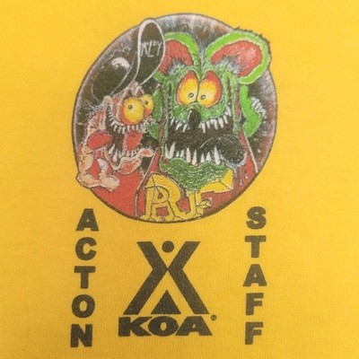 Rat Fink 13 Annual KOA Party 2014 Med. Ed Roth EXTRAVAGANZA T-shirt 