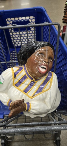 Vintage 1996 Clay Art Cookie Jar Amazing Grace Gospel Singer 11" Flawless - Picture 24 of 24