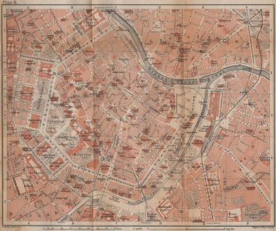 WIEN Innenstadt. WIEN Burg. Stadtplan Stadtplan. Österreich Österreich 1905 Karte