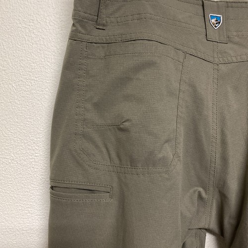 Pantalones Kuhl Para Hombre 32x30 Silenciador Senderismo Aire Libre Ligeros Ripstop Tormenta Caqui - Imagen 11 de 13
