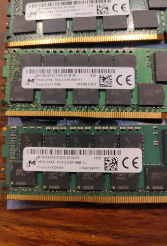 Micron 16GB DDR4-2133MHz ECC reg.288-Pin MTA36ASF2G72PZ RAM Modul,für Golden CPU
