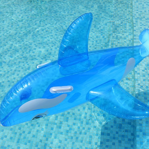 ˜Inflatable Pool Float For Adult Cute Large Whale Shape Ride On Inflatable FB - Picture 7 of 18
