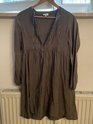 An ge Paris Kleid / Dress khaki / S / Sommerkleid Bohokleid mit Schnürung
