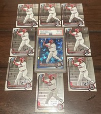 Joshua Baez 2022 Bowman Chrome Sapphire 1st PSA 10 8x 1st Chrome 