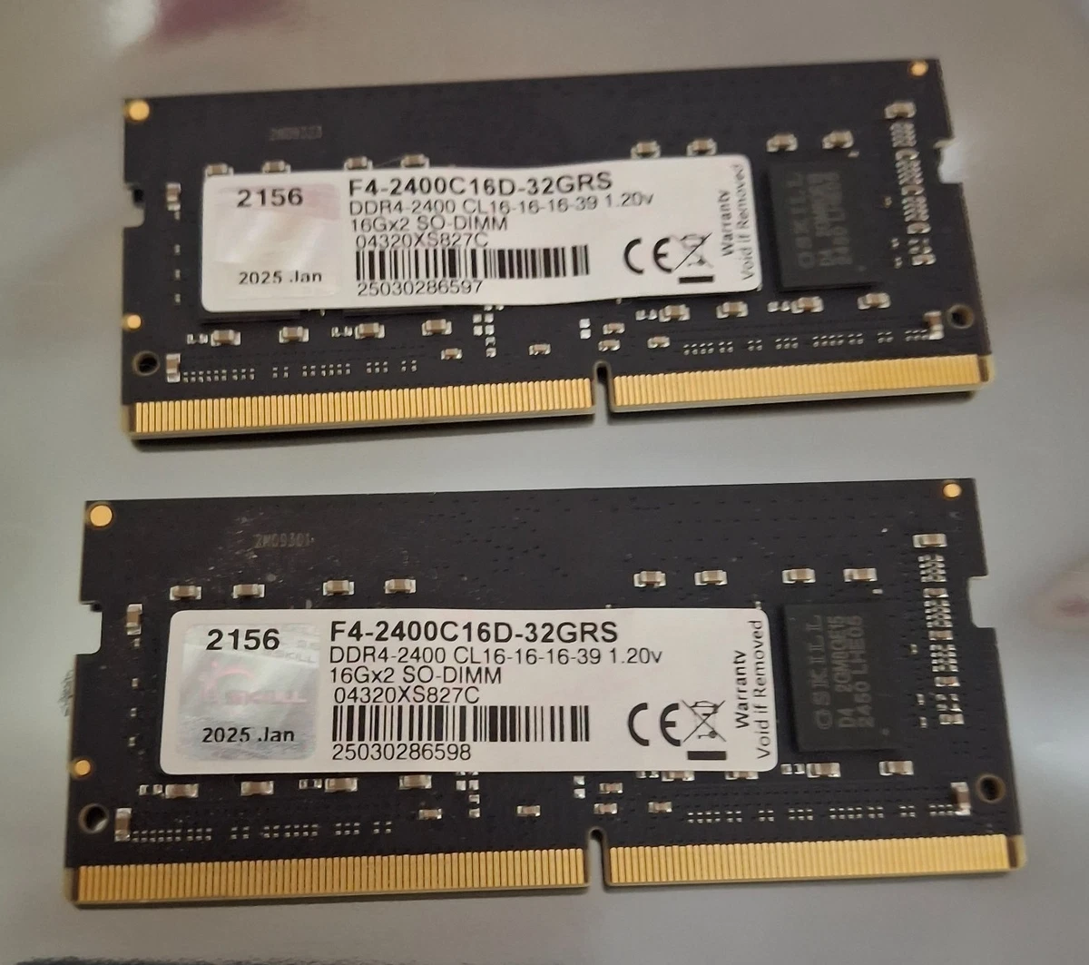 メモリー G.SKILL DDR4 SO-DIMM 32GB (16GB x 2) G. SKILL SO-DIMM Computer Memory (RAM) 32 GB Total Capacity for