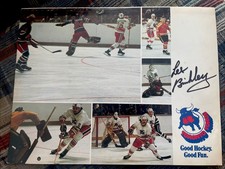 1973-74 WHA TORONTO TOROS LES BINKLEY AUTOGRAPH BROCHURE NHL ENVELOPE GOALIE AHL