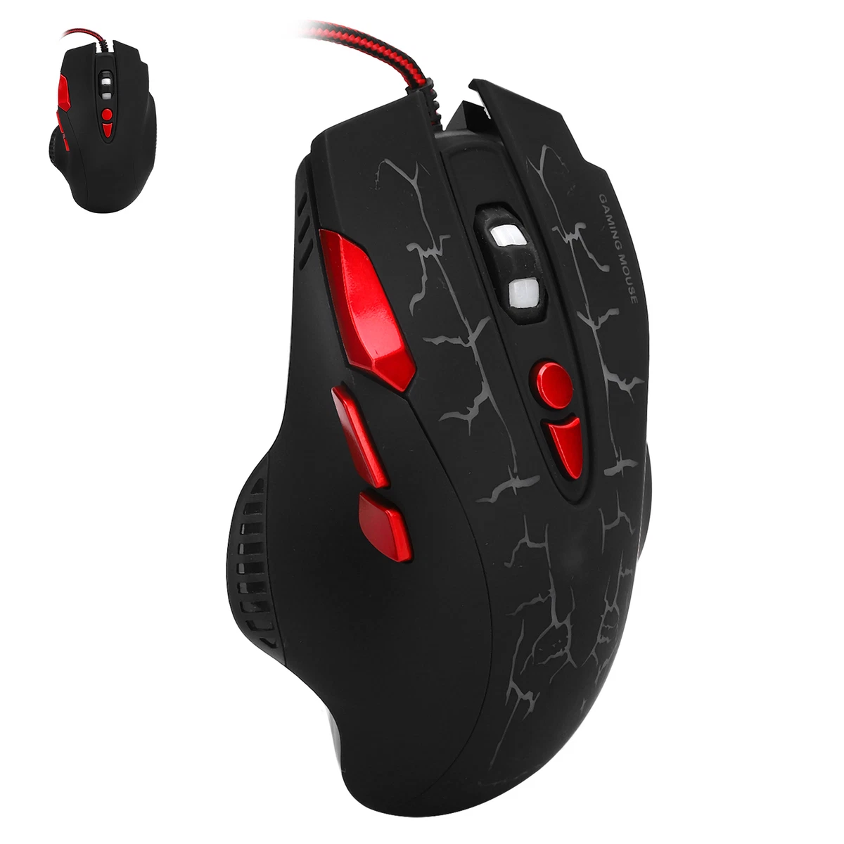 Gaming Mouse USB Wired 8 Keys 4 Speed DPI Adjustable With Breathing Light NDE