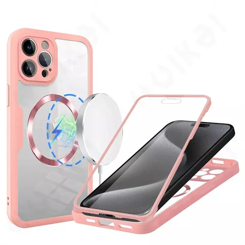 Full Body Hülle für iPhone 16 15 14 13 12 11 Pro Max Stoßfest MagSafe Cover - Bild 28 von 36