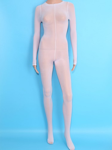 Body donna trasparente lucido body completo senza cavallo tuta da notte - Foto 18 di 106