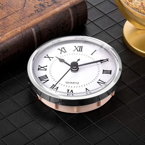 3-1/2 Inch 90 mm Quartz Clock Fit-up/Insert with Roman Numeral Quartz Movemen... - Picture 4 of 7