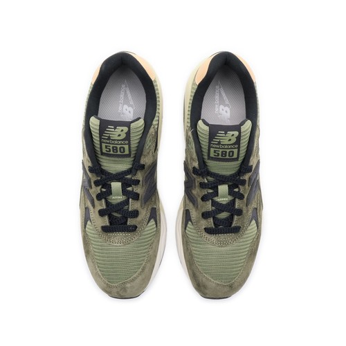 MT580ADC New Balance 580 verde oliva negro beige caqui marrón marfil (para ho... - Imagen 5 de 10