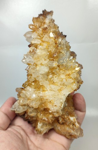 11pcs Yellow Quartz Aura Crystals Clusters lot Baluchistan/Pakistan healingstone - Picture 2 of 12