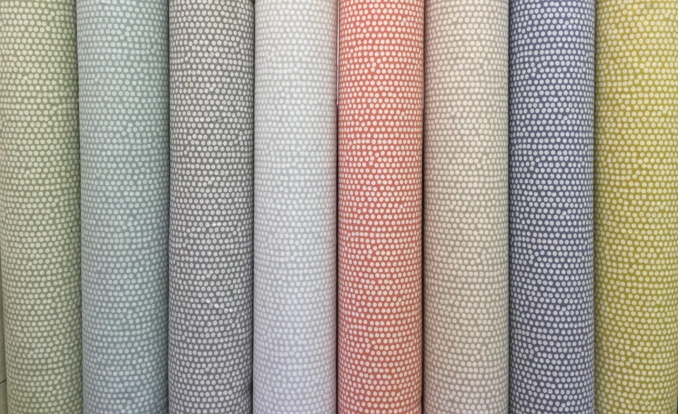 Fryett’s SPOTTY (Dotty)Cotton Fabric for Curtain/ Upholstery/Crafts. 8 Colours