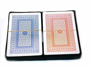2 Decks of Standard Plastic Playing Cards Poker Blackjack Play Card Game Red