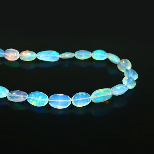 Nugget Necklace Opal Necklace Opal Jewelry Sale Ethiopian Sky Blue Opal 17inch - Picture 3 of 8