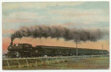 St. Albans VT New England States Limited Train Vermont Railway Co 1907 Postcard