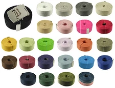 48",54",60",72" Military Canvas Web Old English Initial "B" Belt & Buckle 