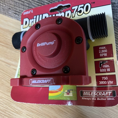 Milescraft 1314 DrillPump750 - Attacco pompa acqua autoadescante per trapani - Foto 6 di 6