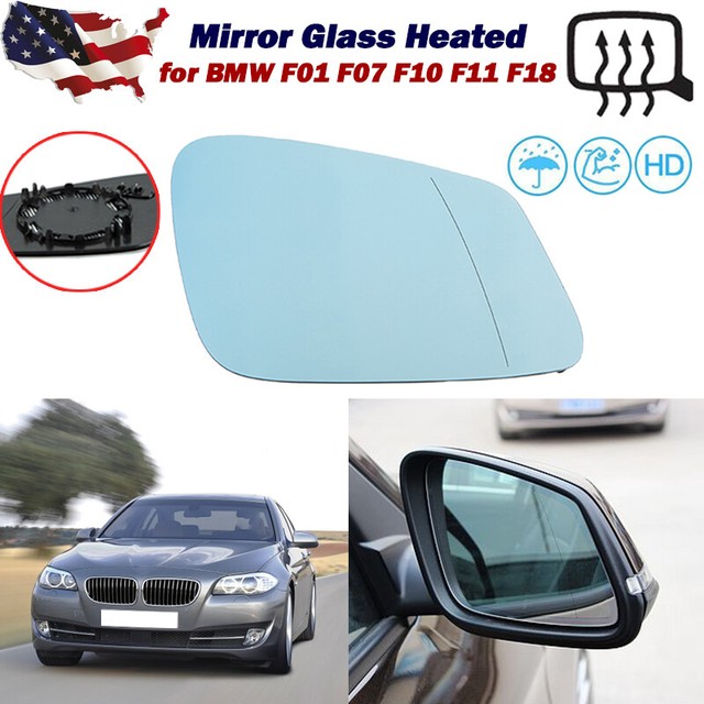 Right Passenger Side Mirror Glass Heated for BMW 5 6 7 Series 528i 535i