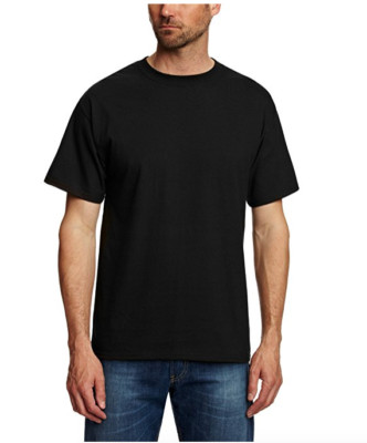 HANES 'BEEFY' TWIN-PACK T-SHIRTS/Black 