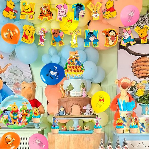 Winnie the Pooh Birthday Party Supplies, Decorations and Party Tableware Sets - Picture 5 of 10
