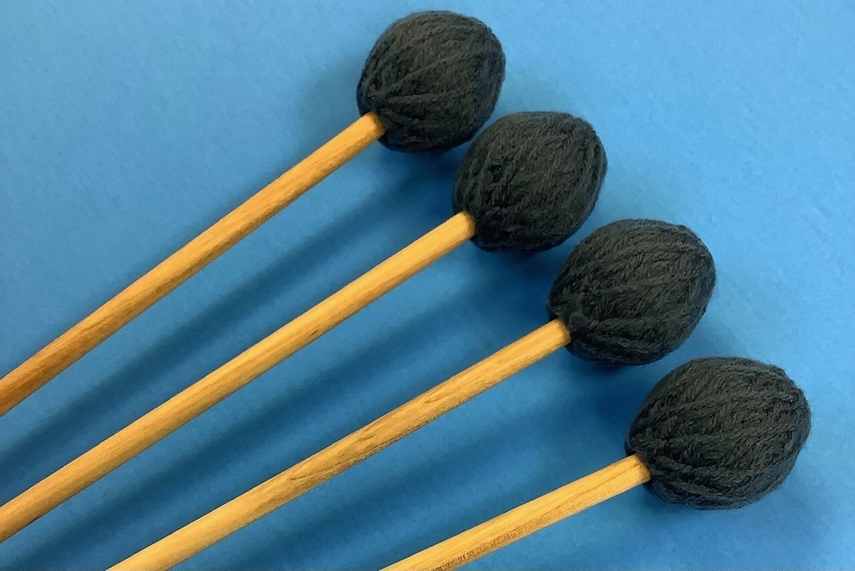 2 Pairs Medium Marimba Mallets - Clearance - Machine Wrapped - percussion |  eBay