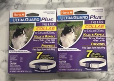 Hartz UltraGuard Plus Flea  Tick Collar For Cats  Kittens 2 Pack 7 Months Each