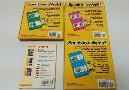 Speak in a Week! Italian Weeks 2-4 With CD & Booklets - Italian Edition - Imagen 2 de 3