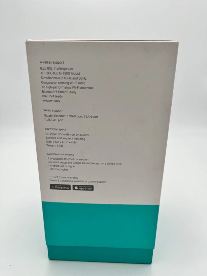 Google WiFi Router OnHub AC1900 By Tp-link With 13 Antennas Up To 1900 Mbps - Image 4 of 4