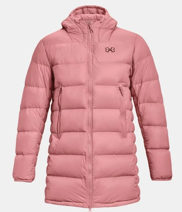 Under Armour UA Down Parka Coat Men s 3XL 1364902 663 Clay Pink NEW 190