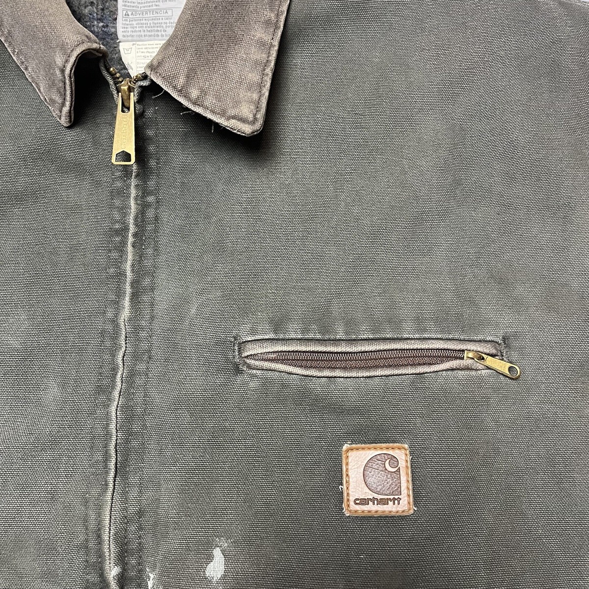 Vintage Carhartt Detroit J97 MOS Work Jacket Thrashed Faded Vintage Carhartt Detroit J97 MOS Work Jacket Thrashed Faded