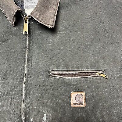 Vintage Carhartt Detroit J97 MOS Work Jacket Thrashed Faded Vintage Carhartt Detroit J97 MOS Work Jacket Thrashed Faded