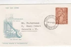 India 1964 Purandaradasa FDC Calcutta Special cancel typed VGC