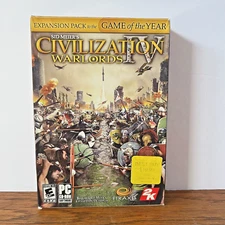 Sid Meier's Civilization IV: Warlords Expansion Pack (PC, 2006) Complete CIV 4