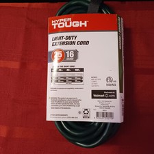Hyper Tough Light Duty Extension Cord 25 Ft 16 Gauge Indoor Outdoor