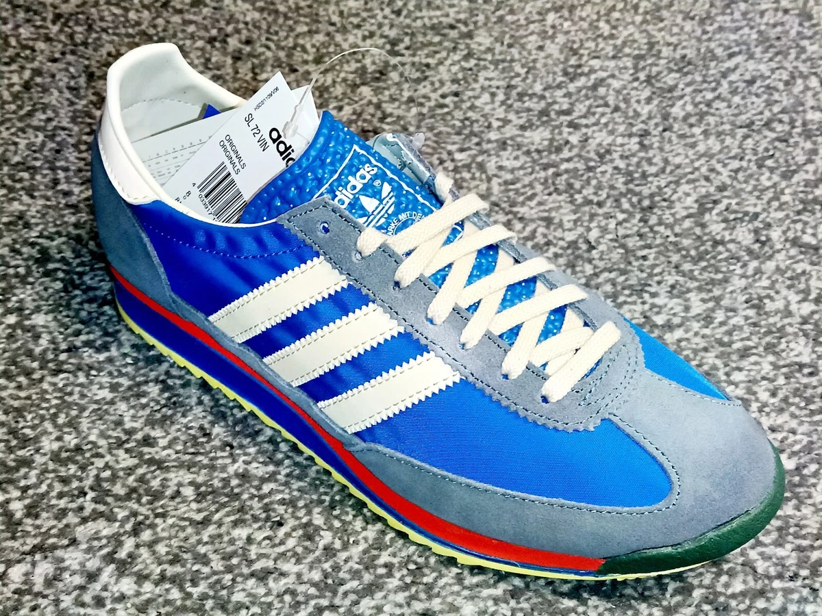 Arbejdskraft Forbyde diameter Adidas Originals SL 72 Vintage Mens Trainers Shoes Sizes UK 7-12 Blue BNIB  | eBay