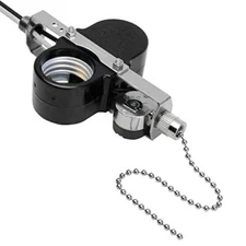 Ceiling Fan 2 Light Socket Switch Zing Ear ZE-310D ZE-109M Socket Pull Chain