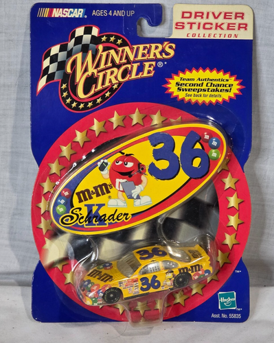 M&M's NASCAR Winner's Circle Driver Sticker Collection Diecast Car Ken Schrader