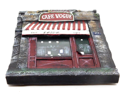 Tile Street Scenes Café Vogue Mark St. John Rectangle 6.5 x 4.5 In 3 Dimensional - Picture 3 of 3