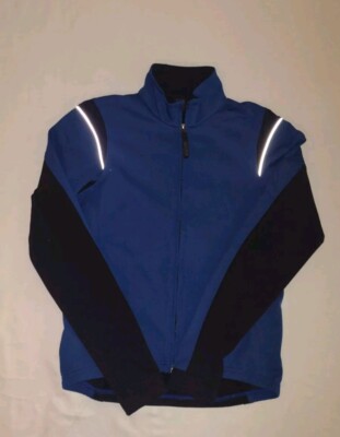 REI Full Zip Fleece Sweatshirt Polartec Size Men s M Pocket Black  & Blue