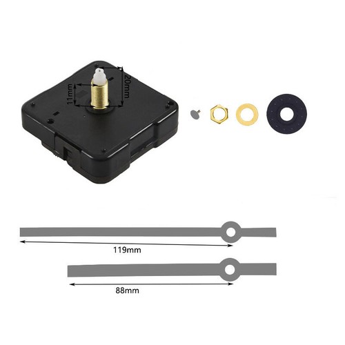 DIY Wall Quartz Clock Movement Mechanism.Replacement Tool Parts Hands Set Silent - Picture 8 of 37