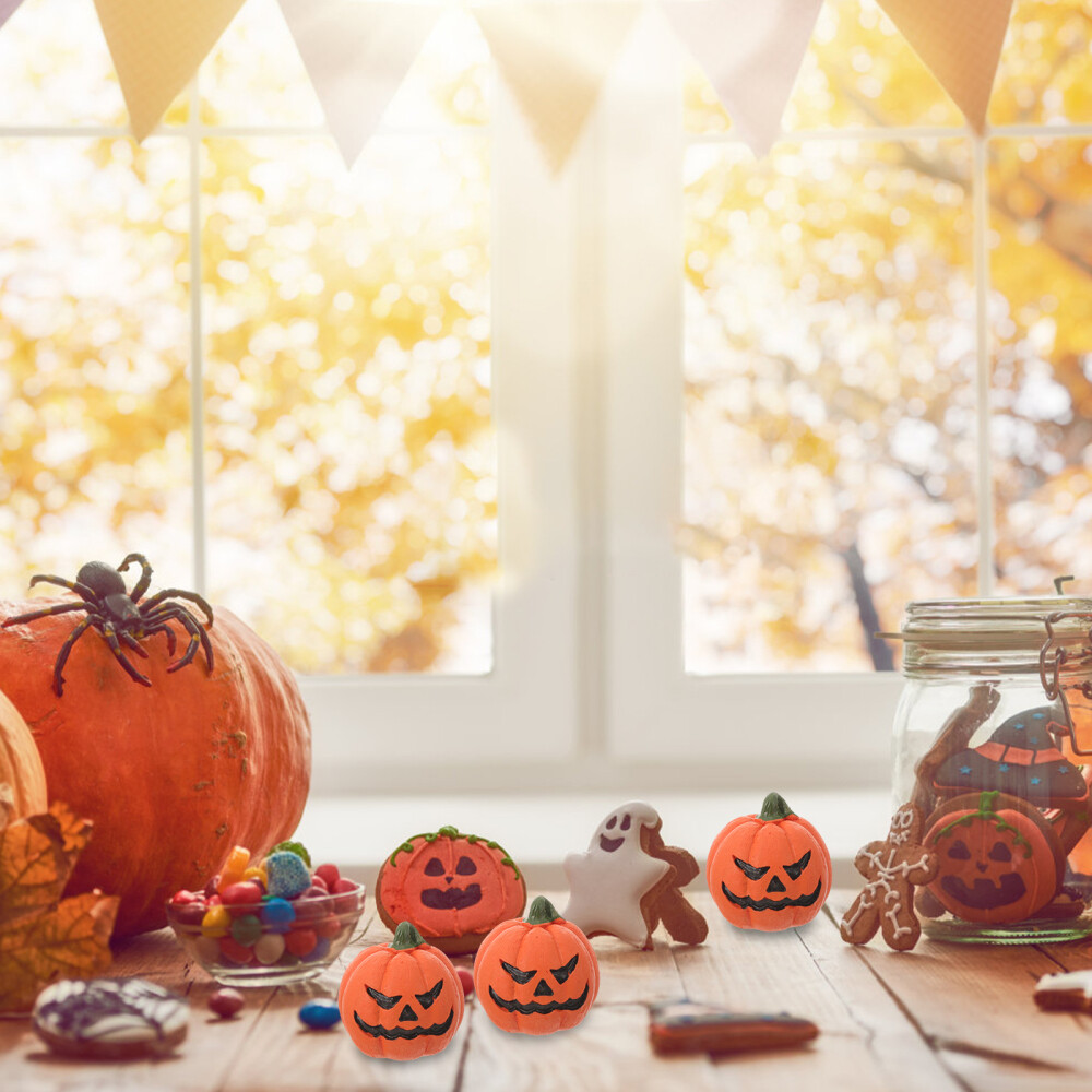 6 Pcs Pumpkin Fish Tank Decorations Extra Small Aquarium Skull Creative Baby