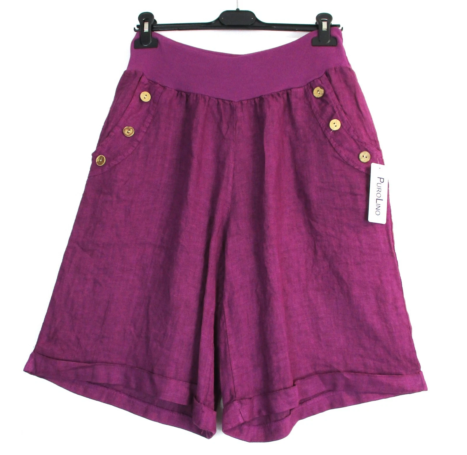 LagenLook Ladies Knee Length 100% Linen Shorts 12 Colours One Size:Regular
Opens in a new window or