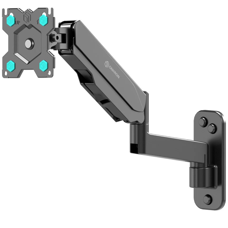 ONKRON Supporto da Parete per TV/Monitor 13-34", fino a 8 kg, VESA 75x75-100x100, G150