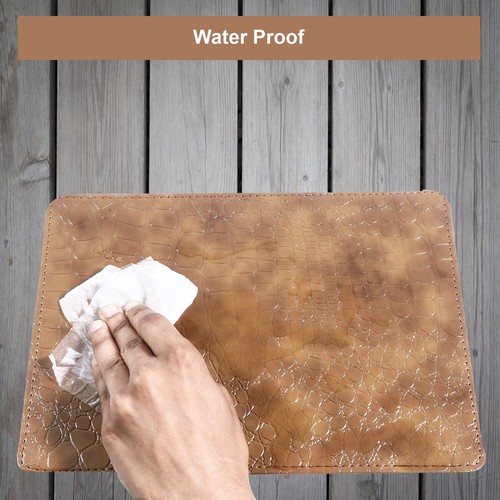 PU Leather Placemat And Coaster Set Of 4 Table Mats Dining Waterproof Tableware - Picture 7 of 69