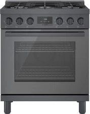 Bosch HDS8045U 800 Series 30" Freestanding Dual Fuel Range with Natural Gas