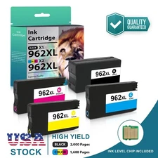 4PK 962XL Ink Cartridges for HP Officejet Pro 9010 9015 9016 9018 9019 9020 9025
